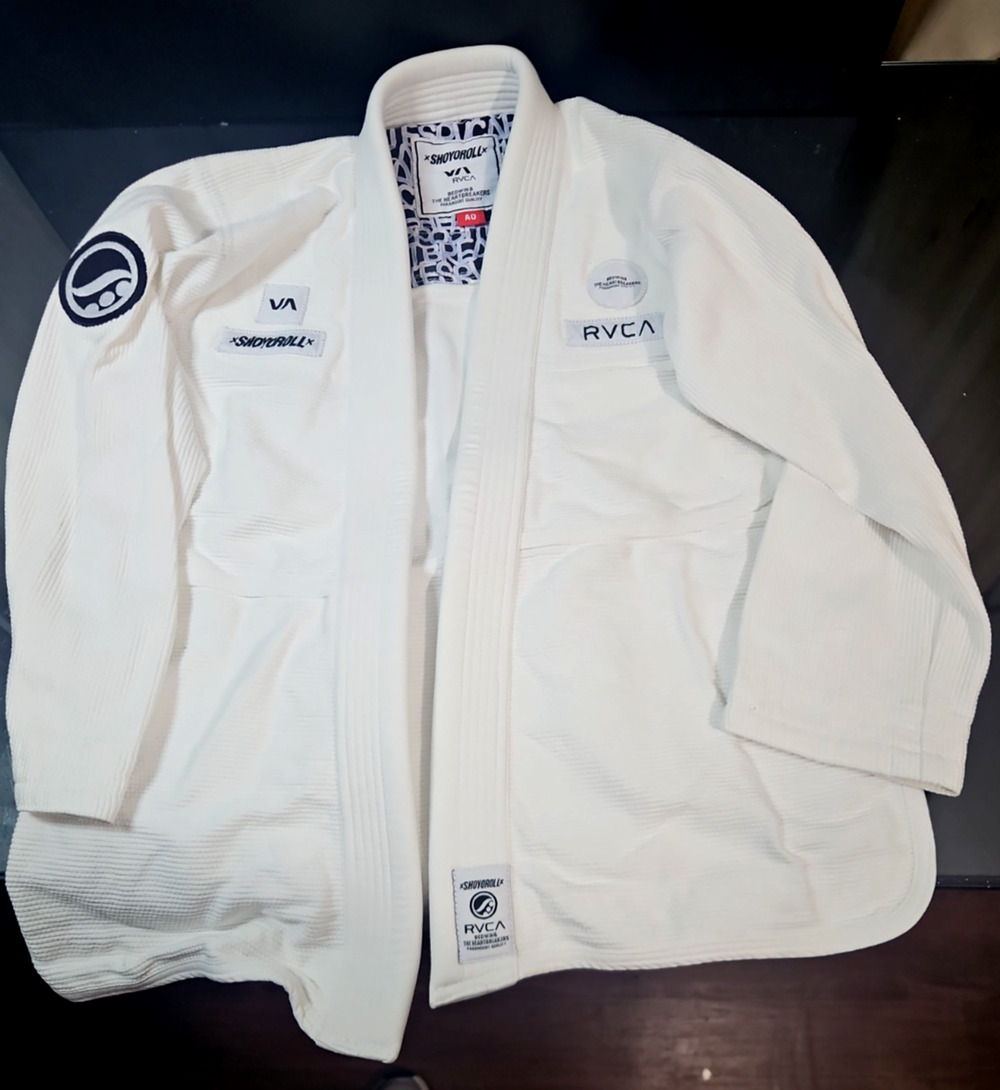 Shoyoroll RVCA x Bedwin Heartbreakers Batch 115 White BJJ Gi A0+ BONUS NEW